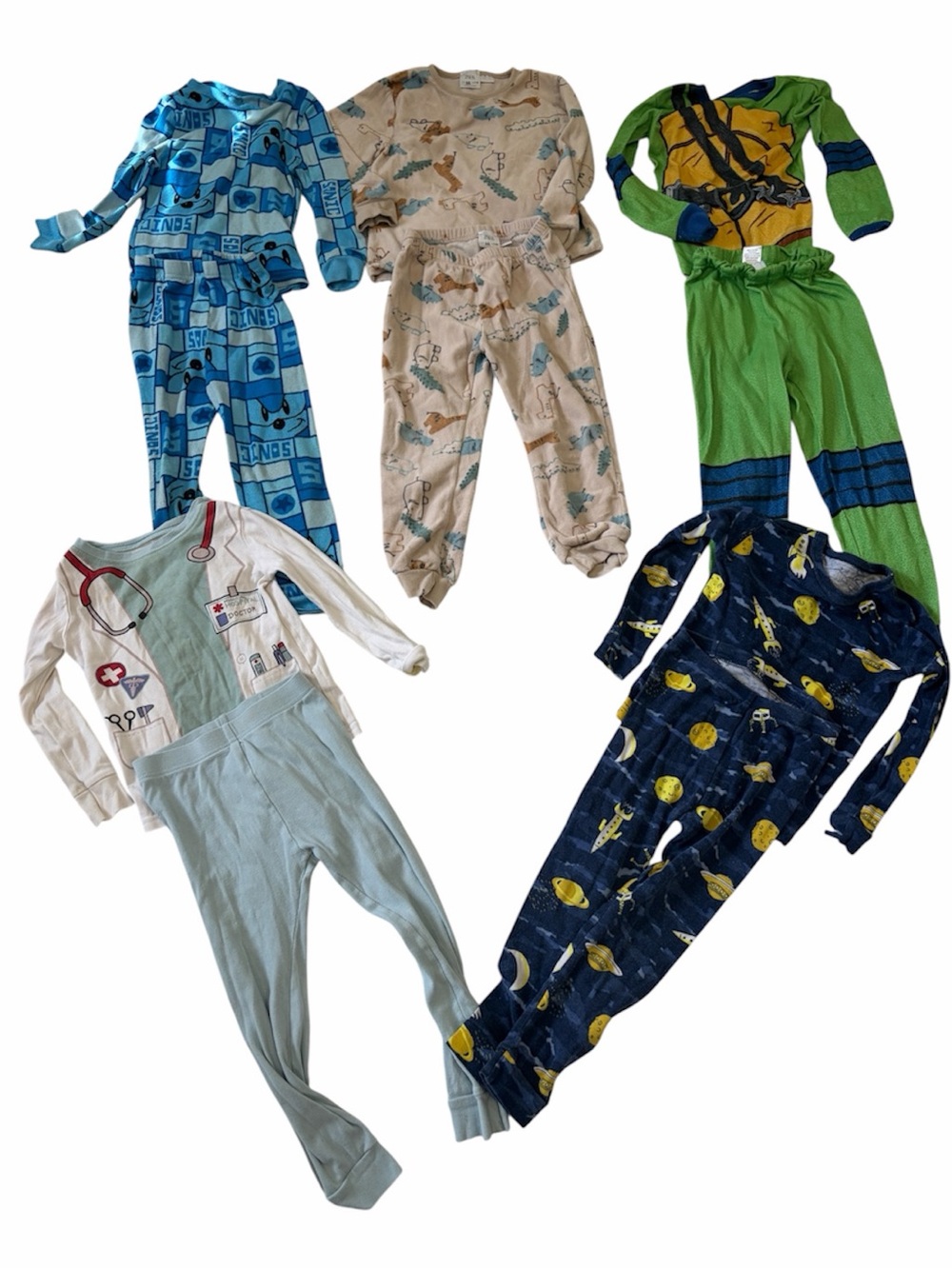 Zara, Gap , Old Navy 4T boy pajama set - 5 pairs
